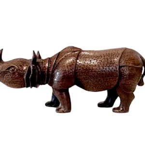 Rhino Reverie Wooden Sculpture